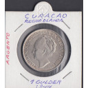 1944 - CURACAO 1 Gulden Argento Extra FIne